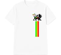 T-shirt Maglietta Lion Of Judah - Reggae Rasta Bob Marley Giamaica Rastafarian