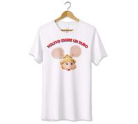 T-Shirt Maglietta Lucio Corsi e Topo Gigio Volevo essere un Duro Tshirt Sanremo