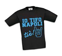 T-Shirt Maglietta Maglia Bambino Io Tifo Napoli Tie'