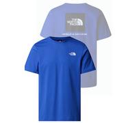 T-shirt maglietta maglia UOMO The North Face Blu Royal Nero REDBOX Tee Cotone