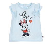 T-SHIRT MAGLIETTA MANICHE CORTE MINNIE MOUSE DISNEY NEONATA BAMBINA SUN CITY TAGLIE 12/36 MESI - SE0101AZZURRO