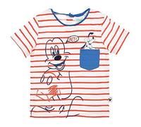 T-SHIRT MAGLIETTA MANICHE CORTE TOPOLINO MICKEY MOUSE DISNEY NEONATO BAMBINO SUN CITY TAGLIE 12/36 MESI - SE0072ROSSO