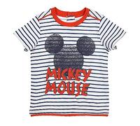 T-SHIRT MAGLIETTA MANICHE CORTE TOPOLINO MICKEY MOUSE DISNEY NEONATO BAMBINO SUN CITY TAGLIE 12/36 MESI - SE0087BLU