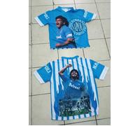 t-shirt maglietta maradona maglia ARGENTINA NAPOLI FAMOSA PUNIZIONE IN AREA GIU