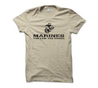 T Shirt Maglietta Marines The Few The Proud Tribute Army Militare Vintage Uomo C
