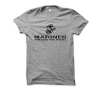 T Shirt Maglietta Marines The Few The Proud Tribute Army Militare Vintage Uomo C