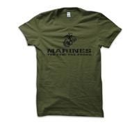 T Shirt Maglietta Marines The Few The Proud Tribute Army Militare Vintage Uomo C
