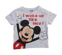 T-SHIRT MAGLIETTA MICKEY MOUSE TOPOLINO BAMBINO RAGAZZO SUN CITY TAGLIE 3/8 ANNI - ER1425BIANCO