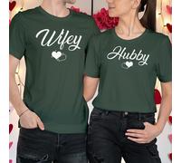 T-shirt maglietta "moglie" e "marito" abbinata coppia idee outfit San...