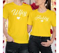 T-shirt maglietta "moglie" e "marito" abbinata coppia idee outfit San...