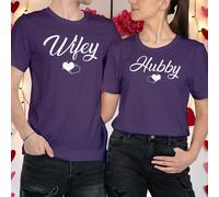 T-shirt maglietta "moglie" e "marito" abbinata coppia idee outfit San...