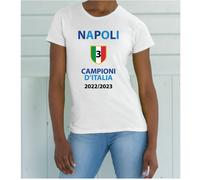 T-SHIRT MAGLIETTA NAPOLI CAMPIONE D'ITALIA 2022/2023 MODELLO UOMO E DONNA
