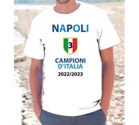 T-SHIRT MAGLIETTA NAPOLI CAMPIONE D'ITALIA 2022/2023 MODELLO UOMO E DONNA