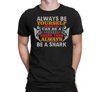 T-shirt maglietta oversize Always be a Shark da uomo unisex donna #E3