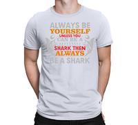 T-shirt maglietta oversize Always be a Shark da uomo unisex donna #E3