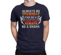 T-shirt maglietta oversize Always be a Shark da uomo unisex donna #E3