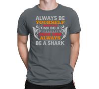 T-shirt maglietta oversize Always be a Shark da uomo unisex donna #E3