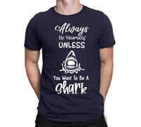T-shirt maglietta oversize Always be a Shark da uomo unisex donna #E5