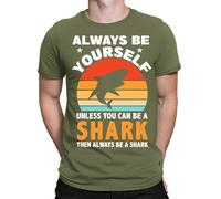 T-shirt maglietta oversize Always be a Shark uomo unisex donna #E1