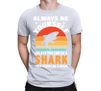 T-shirt maglietta oversize Always be a Shark uomo unisex donna #E1