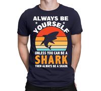 T-shirt maglietta oversize Always be a Shark uomo unisex donna #E1