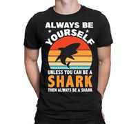 T-shirt maglietta oversize Always be a Shark uomo unisex donna #E1