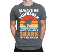 T-shirt maglietta oversize Always be a Shark uomo unisex donna #E1