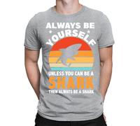 T-shirt maglietta oversize Always be a Shark uomo unisex donna #E1