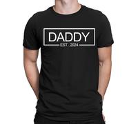 T-shirt maglietta personalizzata Daddy Mummy Est Gragnancy Baby Reveal uomo...