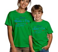 T-shirt maglietta personalizzata donna e bambino prima festa della mamma...