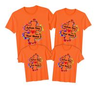 T-Shirt Maglietta Personalizzata Family Puzzle Pezzo Giornata della...