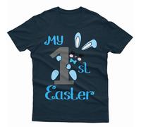 T-shirt maglietta personalizzata My First Easter Cute Bunny Family Matching...