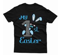 T-shirt maglietta personalizzata My First Easter Cute Bunny Family Matching...