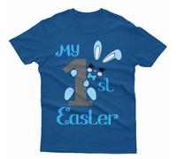 T-shirt maglietta personalizzata My First Easter Cute Bunny Family Matching...