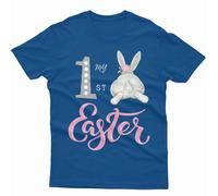 T-shirt maglietta personalizzata My First Easter Cute Bunny Family Matching...