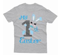 T-shirt maglietta personalizzata My First Easter Cute Bunny Family Matching...