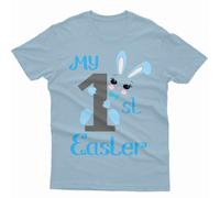 T-shirt maglietta personalizzata My First Easter Cute Bunny Family Matching...