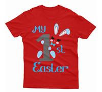 T-shirt maglietta personalizzata My First Easter Cute Bunny Family Matching...
