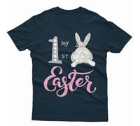 T-shirt maglietta personalizzata My First Easter Cute Bunny Family Matching...