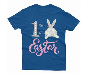 T-shirt maglietta personalizzata My First Easter Cute Bunny Family Matching...
