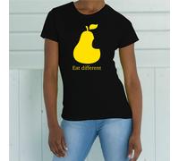 T-shirt maglietta S - M - L - XL "EAT DIFFERENT" PEAR APPLE I-PHONE UOMO DONNA