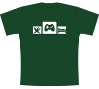 T-SHIRT MAGLIETTA S - M - L - XL EAT PLAY SLEEP GAME MANGIA GIOCA DORMI