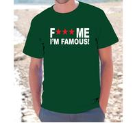 T-SHIRT MAGLIETTA S - M - L - XL " FUCK ME I'M FAMOUS " DAVID GUETTA DANCE