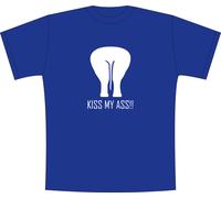 T-SHIRT MAGLIETTA S - M - L - XL "KISS MY ASS" FUNNY HOT NOVITA' SEXY FUCK