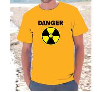 T-SHIRT MAGLIETTA S - M - L - XL NUCLEAR RX RADIOATTIVO DANGER WARNING FUNNY