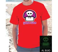 T-SHIRT MAGLIETTA S - M - L - XL SUPER MARIO GAME OVER "LUMINESCENTE"