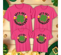T-shirt maglietta Shamrocked Family Funny St. Patrick's Day Irish Green...