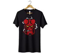 T-Shirt Maglietta Supereroi Hellboy Tshirt Uomo Donna Nera S M L XL XXL Cotone