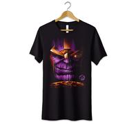 T-Shirt Maglietta Supereroi Marvel Thanos Tshirt Uomo Donna Nera S M L XL XXL