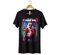 T-Shirt Maglietta Terrifier 3 Damien Leone Tshirt Maglia Film Horror Nera Unisex